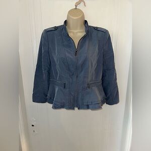 WHITE HOUSE BLACK MARKET Moto Zip-Up Jacket